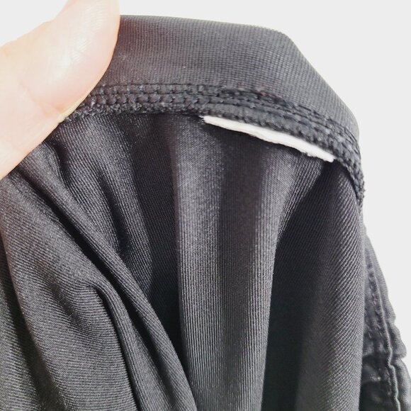 Luxe Legging Womens Black Stretch Ankle Leggings Pants Mid Rise Wet Look Small - Picture 9 of 9